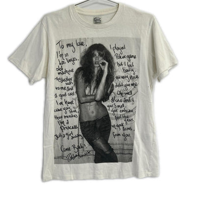 Rags McGREGOR Tsuyoshi Noguchi white photo T-shirt short sleeves tops