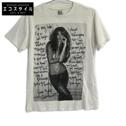 Rags McGREGOR Tsuyoshi Noguchi white photo T-shirt short sleeves tops