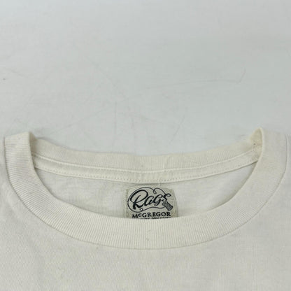Rags McGREGOR Tsuyoshi Noguchi white photo T-shirt short sleeves tops