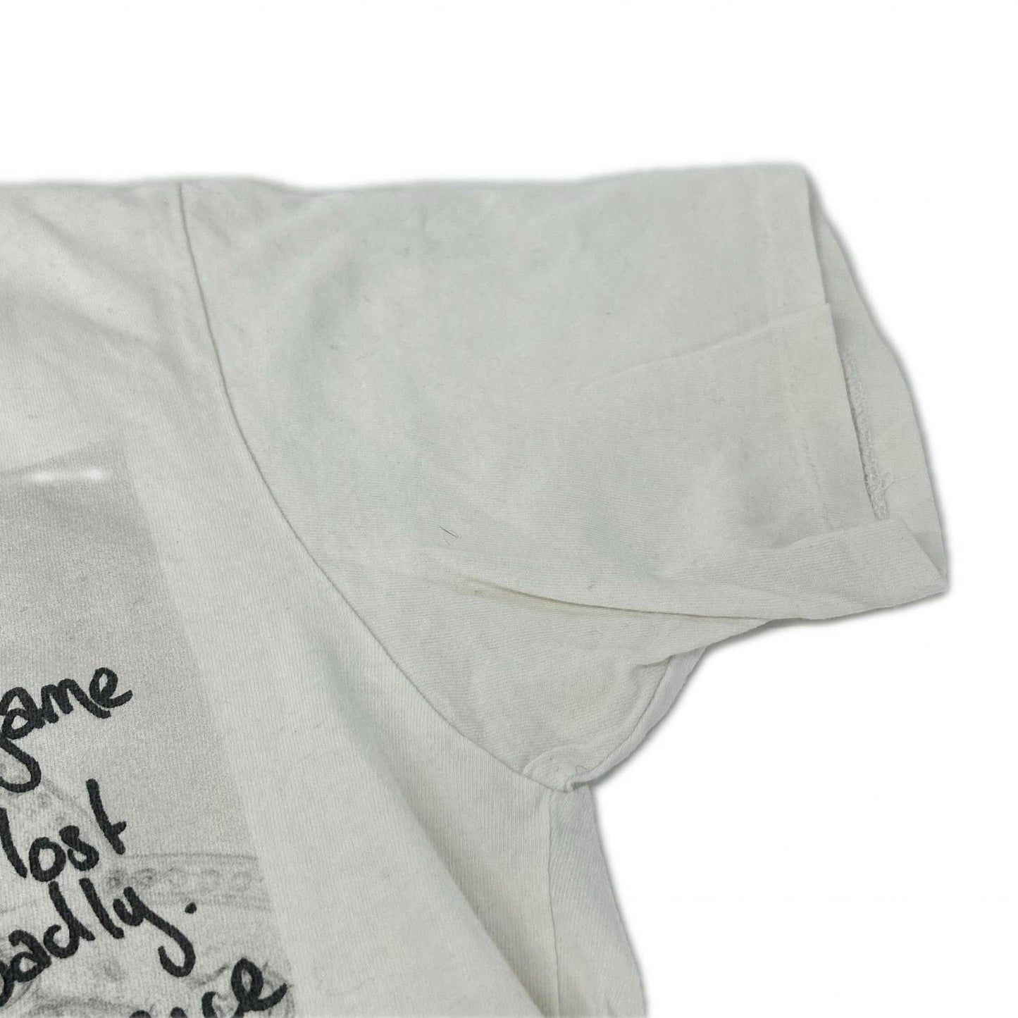 Rags McGREGOR Tsuyoshi Noguchi white photo T-shirt short sleeves tops