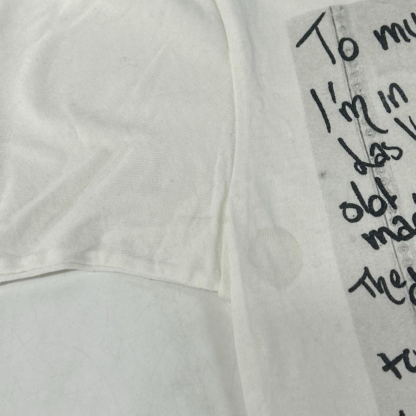 Rags McGREGOR Tsuyoshi Noguchi white photo T-shirt short sleeves tops