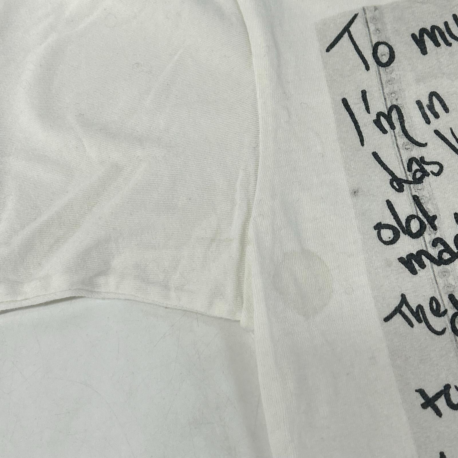 Rags McGREGOR Tsuyoshi Noguchi white photo T-shirt short sleeves tops