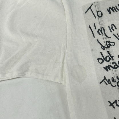 Rags McGREGOR Tsuyoshi Noguchi white photo T-shirt short sleeves tops