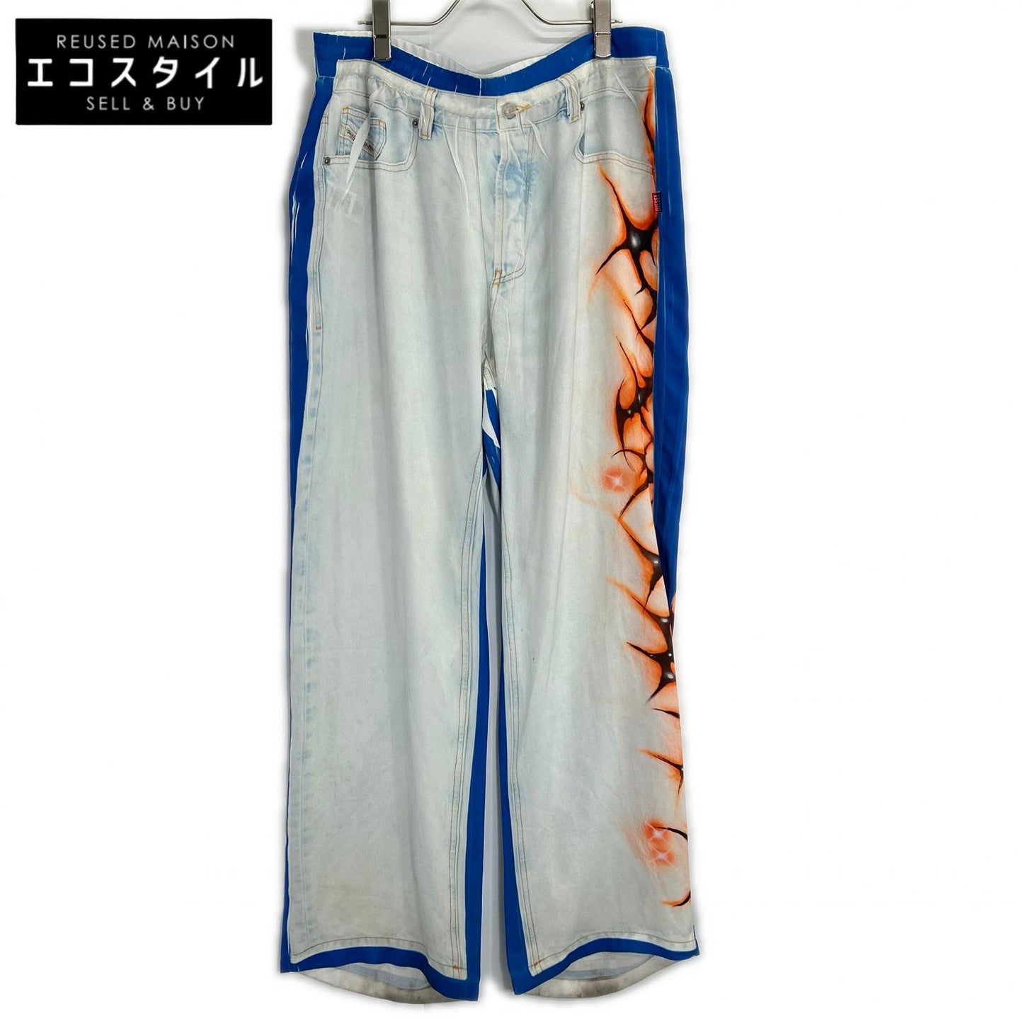 DIESEL P-AFTER GRAFFITI transfer-print track pants bottoms