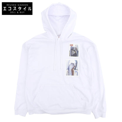 DIESEL ディーゼル フロント ロゴ パーカー トップス メンズ ホワイト XL トップス