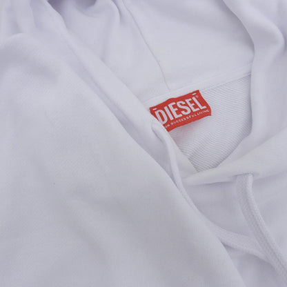 DIESEL ディーゼル フロント ロゴ パーカー トップス メンズ ホワイト XL トップス