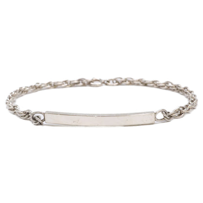 TIFFANY&Co. ティファニー IDプレート ナロー ブレスレット
