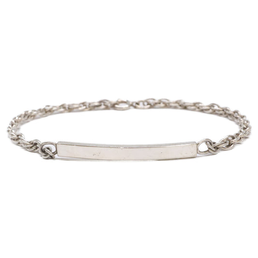 TIFFANY&Co. ティファニー IDプレート ナロー ブレスレット