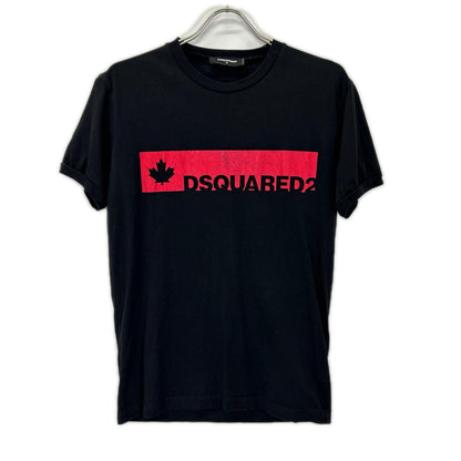DSQUARED2 ディースクエアード 22SS S74GD0705 ブラック ロゴ 半袖Tシャツ トップス