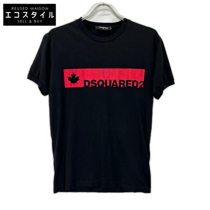 DSQUARED2 ディースクエアード 22SS S74GD0705 ブラック ロゴ 半袖Tシャツ トップス