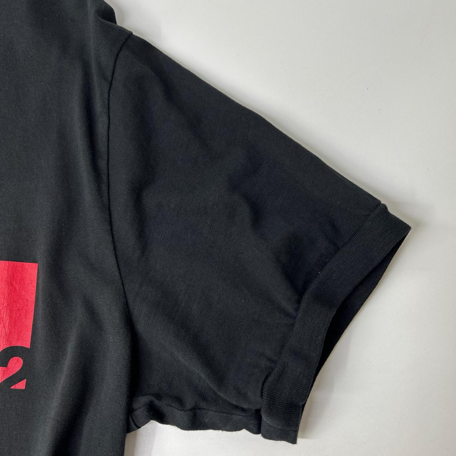DSQUARED2 ディースクエアード 22SS S74GD0705 ブラック ロゴ 半袖Tシャツ トップス