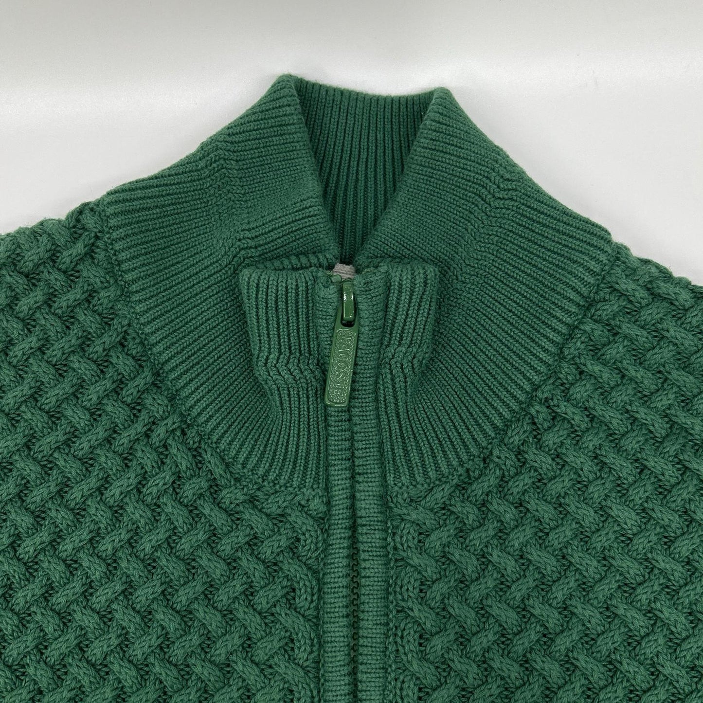 Lacoste ラコステ AH011J バスケットニットジップアップ トップス