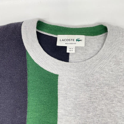 Lacoste ラコステ AH1999 バーチカルカラーブロッキングニットセーター トップス
