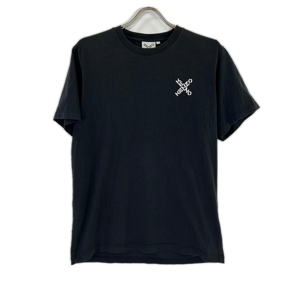 KENZO ケンゾー FA65TS0014SJ ブラック クロスロゴTシャツ トップス