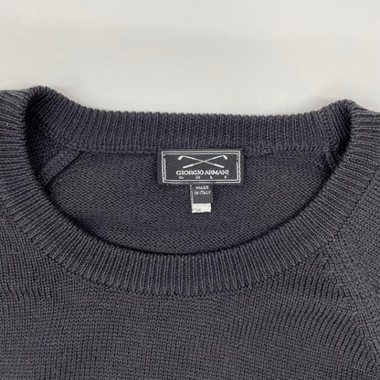 GIORGIOARMANI ジョルジオアルマーニ GOLF ウール ロゴ刺繍ニット トップス