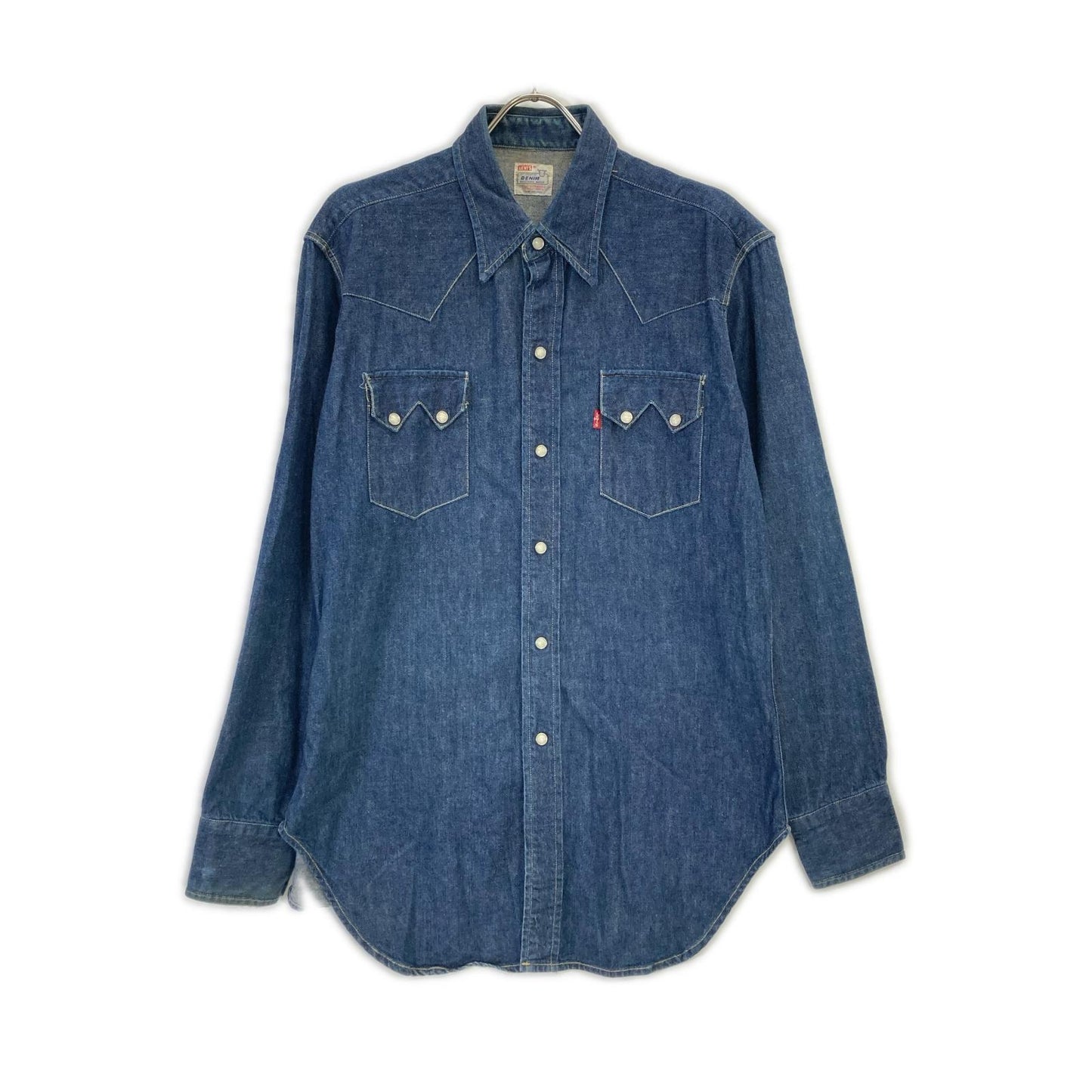 LEVI'S リーバイス 7205 1018 90s バレンシア製 ショートホーン デニムシャツ トップス
