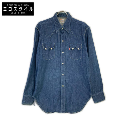 LEVI'S リーバイス 7205 1018 90s バレンシア製 ショートホーン デニムシャツ トップス