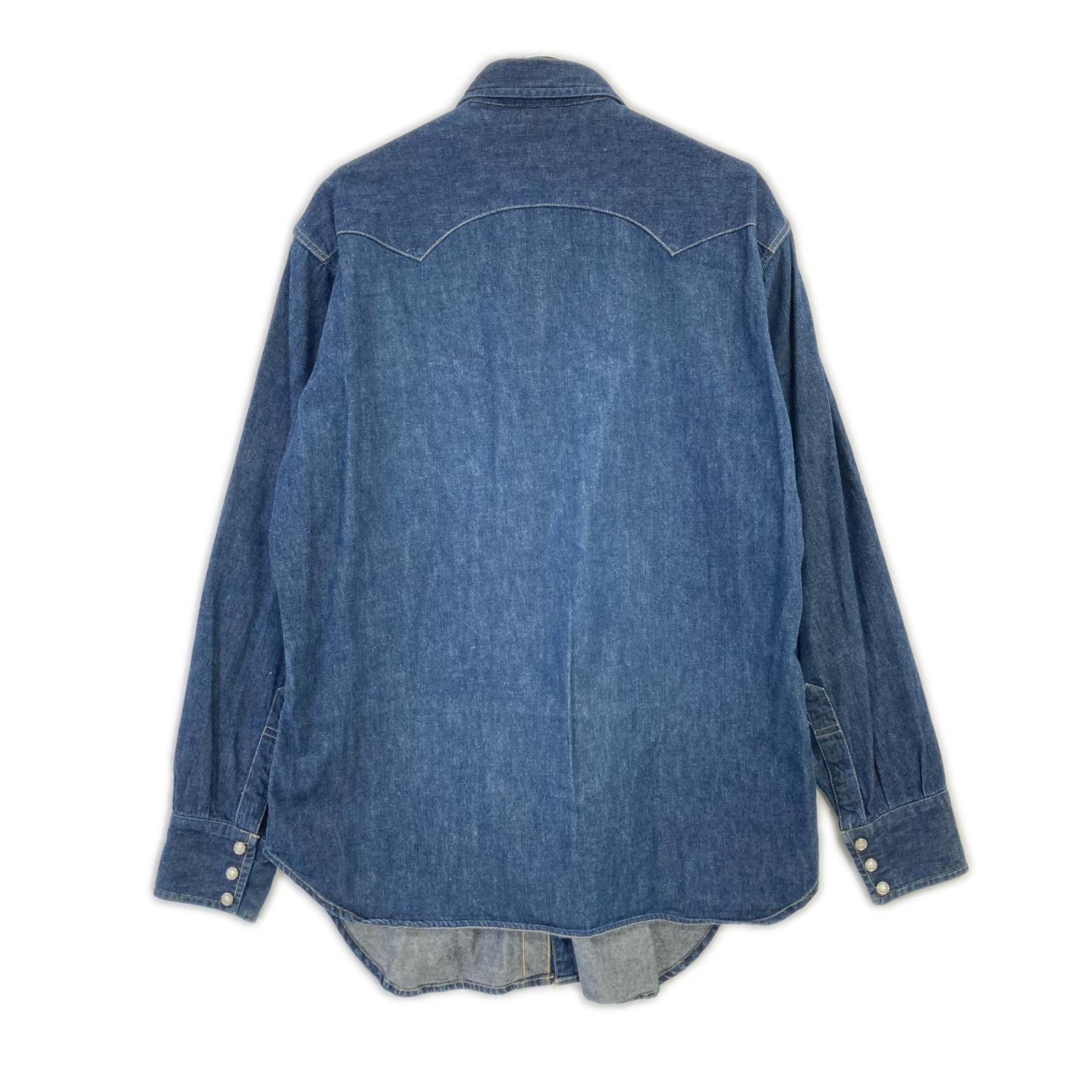 LEVI'S リーバイス 7205 1018 90s バレンシア製 ショートホーン デニムシャツ トップス