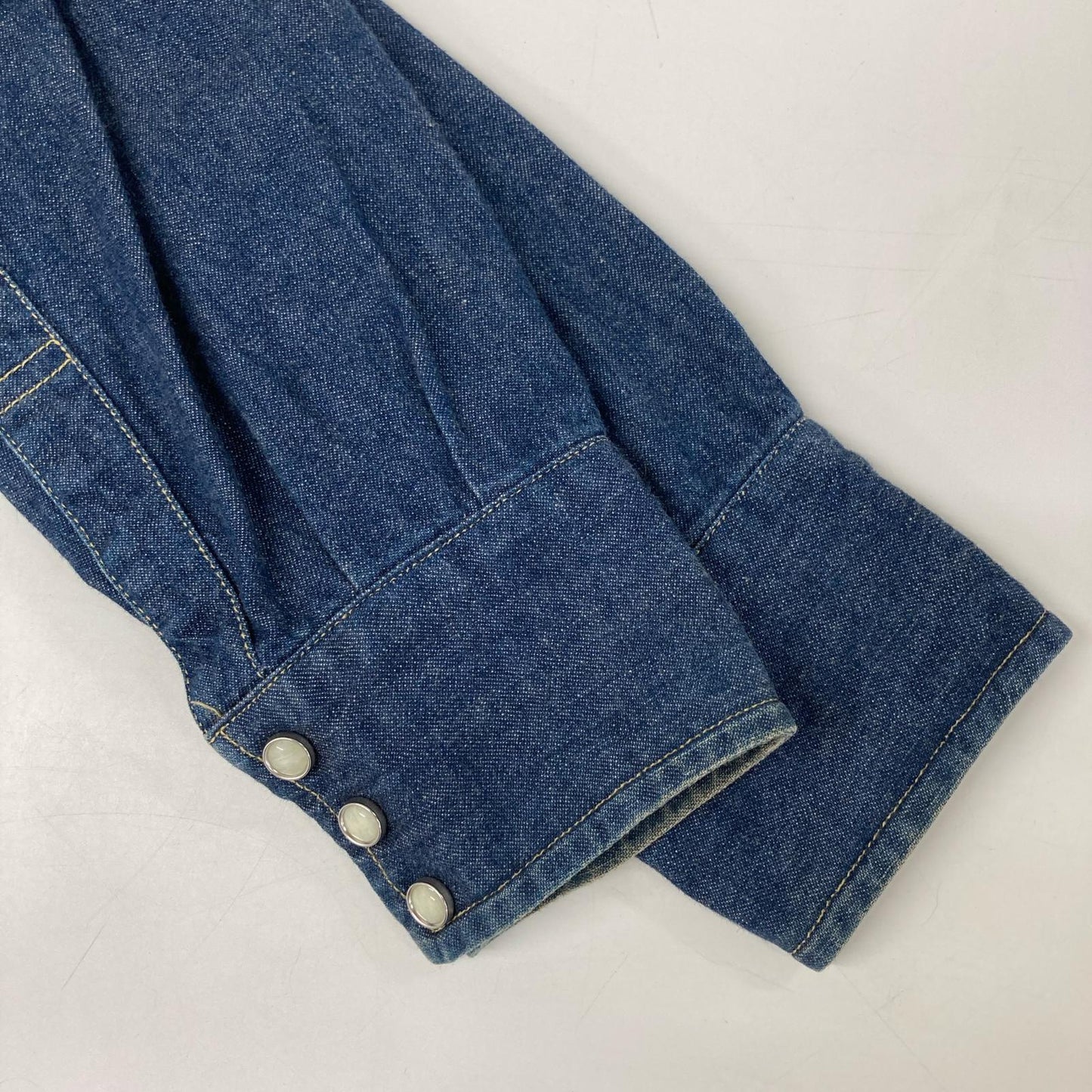 LEVI'S リーバイス 7205 1018 90s バレンシア製 ショートホーン デニムシャツ トップス