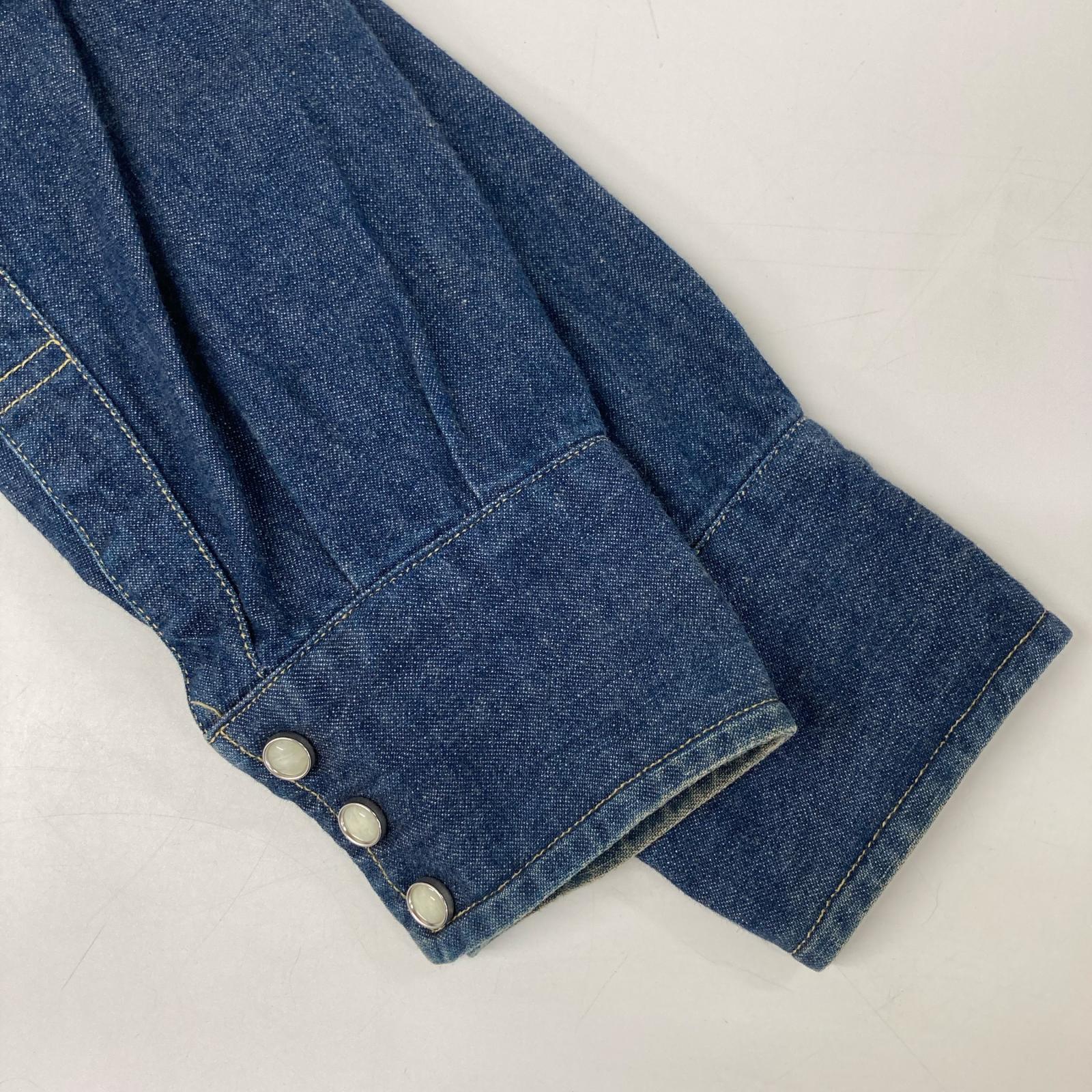 LEVI'S リーバイス 7205 1018 90s バレンシア製 ショートホーン デニムシャツ トップス