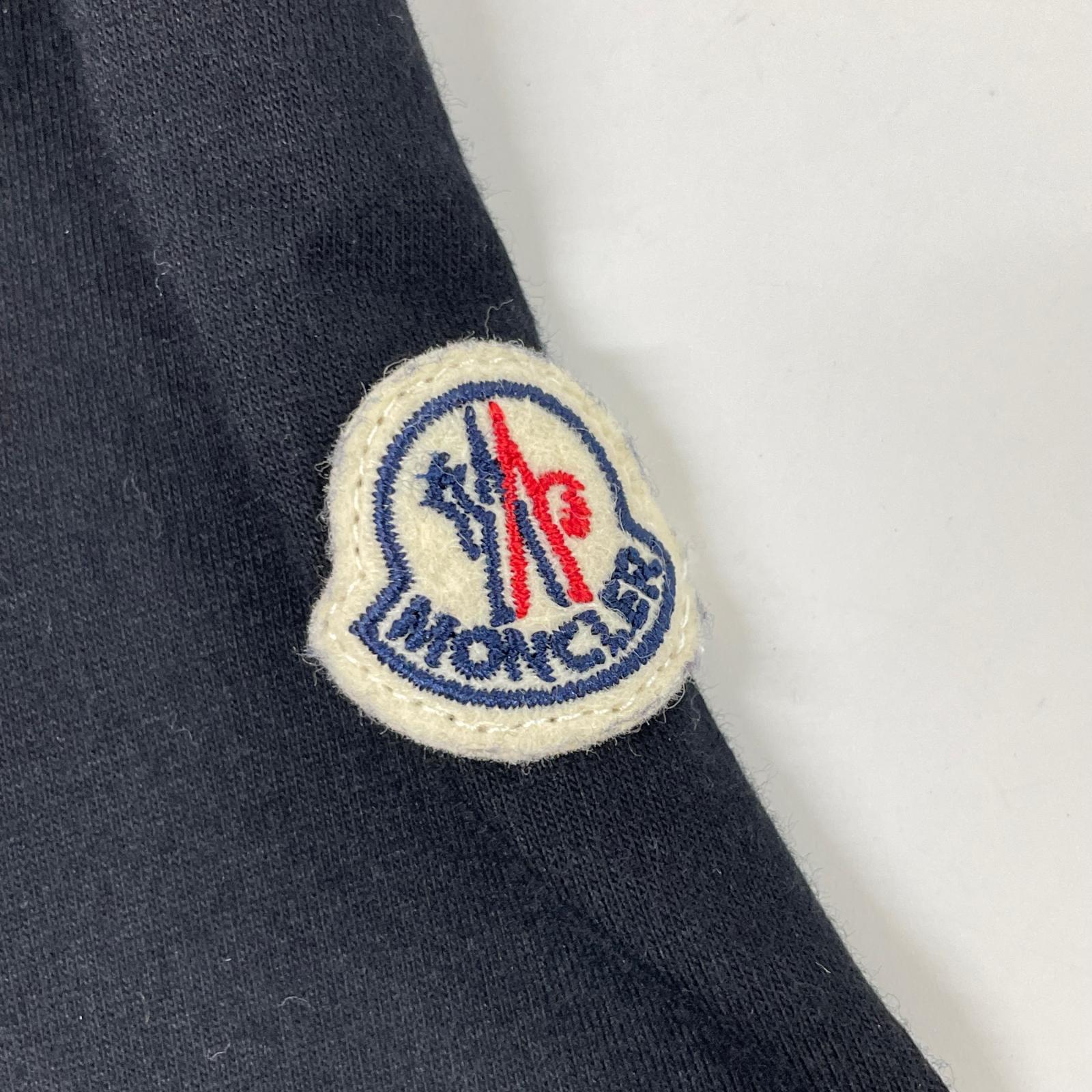 MONCLER モンクレール 22年 MAGLIA MANICHE CORTE ブラックTシャツ トップス