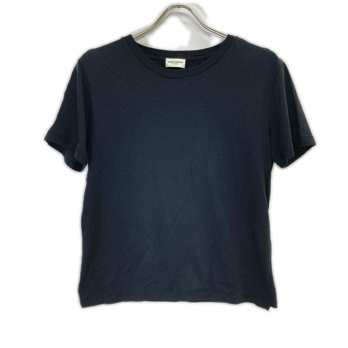 SAINT LAURENT PARIS サンローランパリ 554298 ブラック 半袖無地Tシャツ トップス