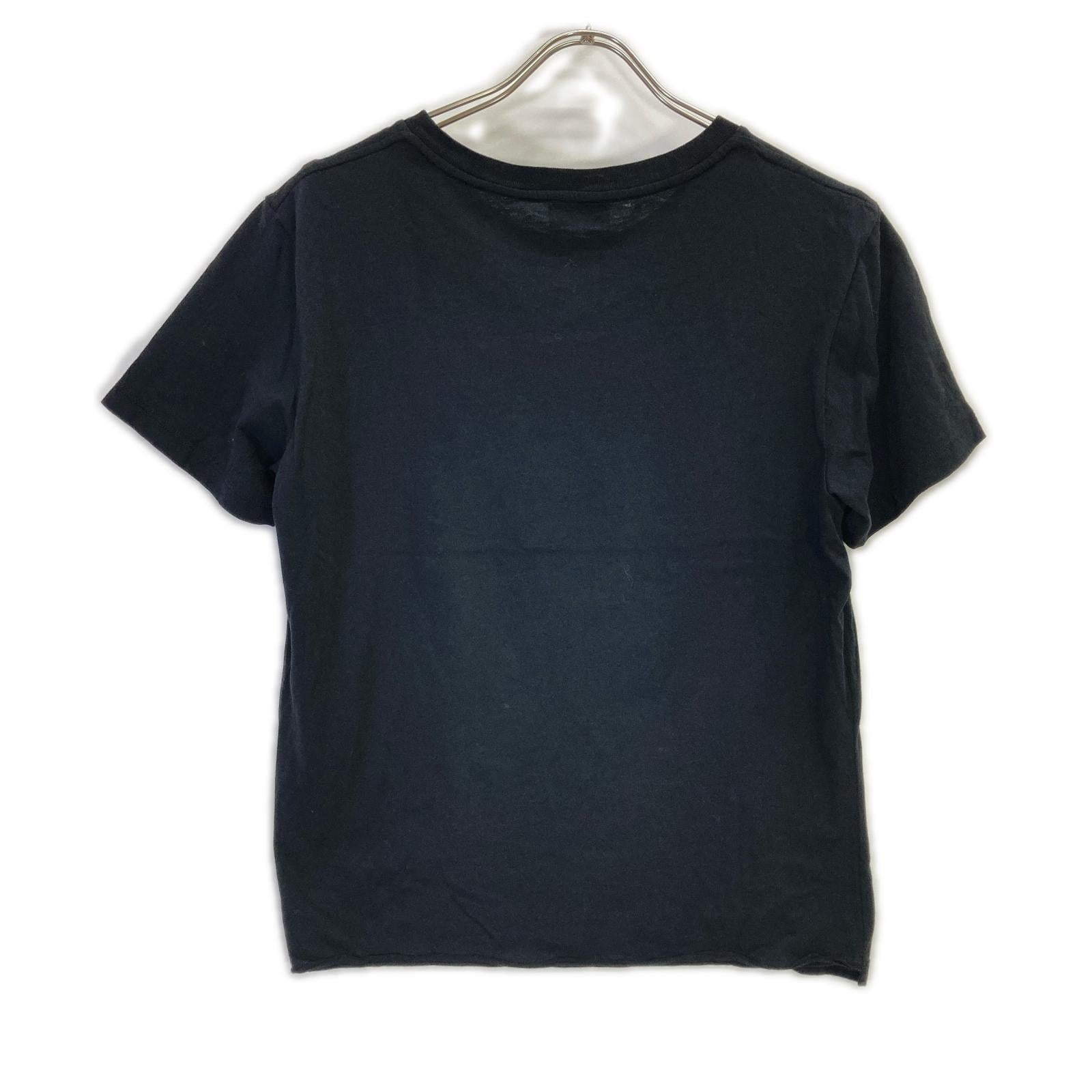 SAINT LAURENT PARIS サンローランパリ 554298 ブラック 半袖無地Tシャツ トップス