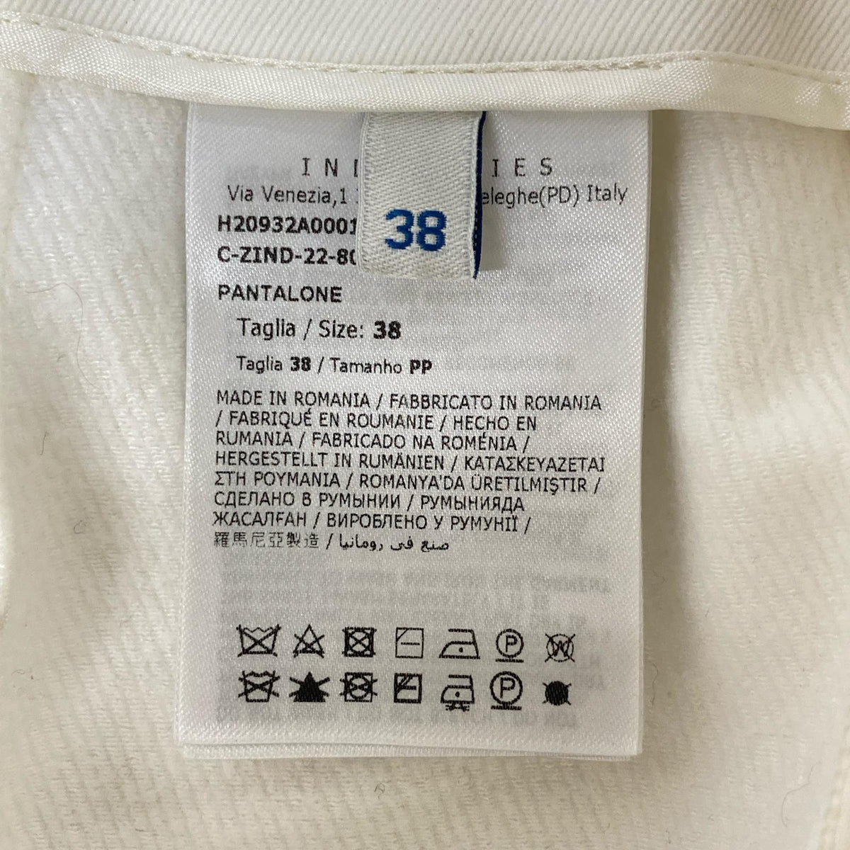 MONCLER モンクレール 22年 PANTALONE ホワイト パンツ ボトムス