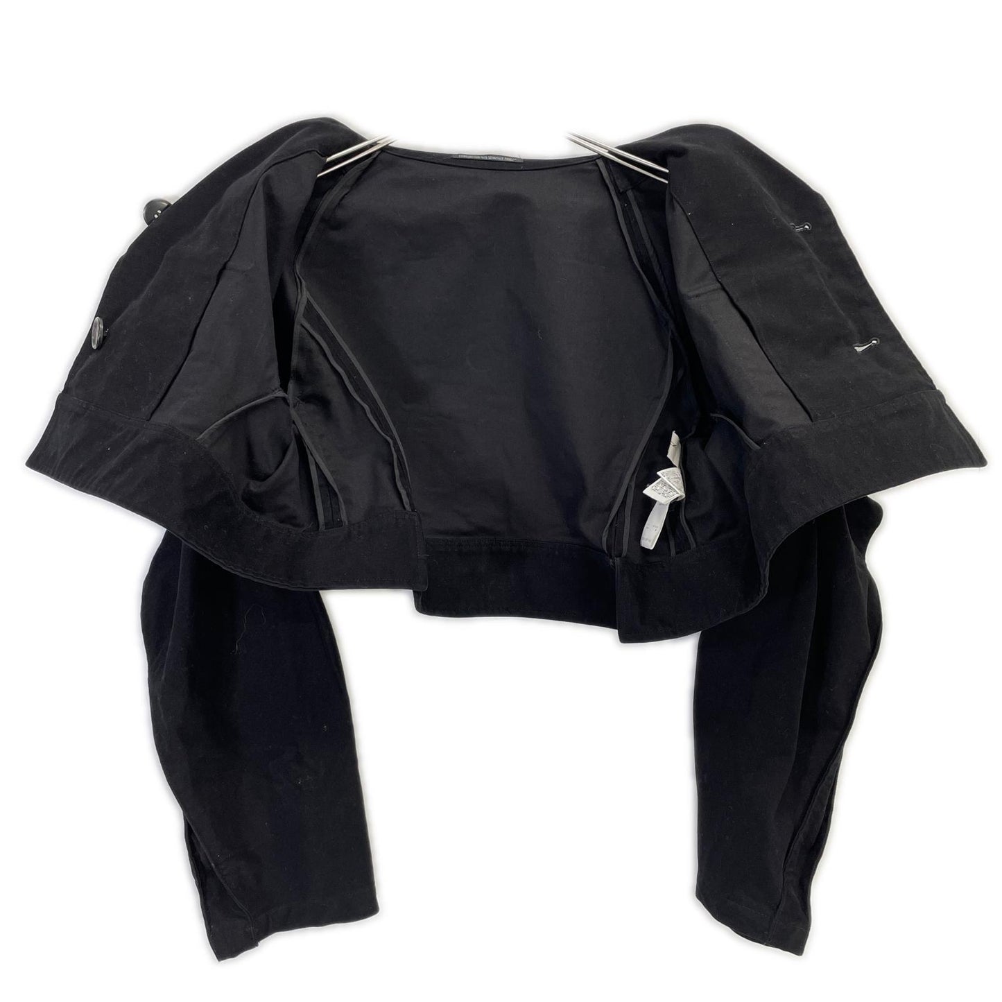 Yohji Yamamoto FEMME ヨウジヤマモトファム FV-J03-002 18AW コットン モールスキン ショートジャケット ジャケット