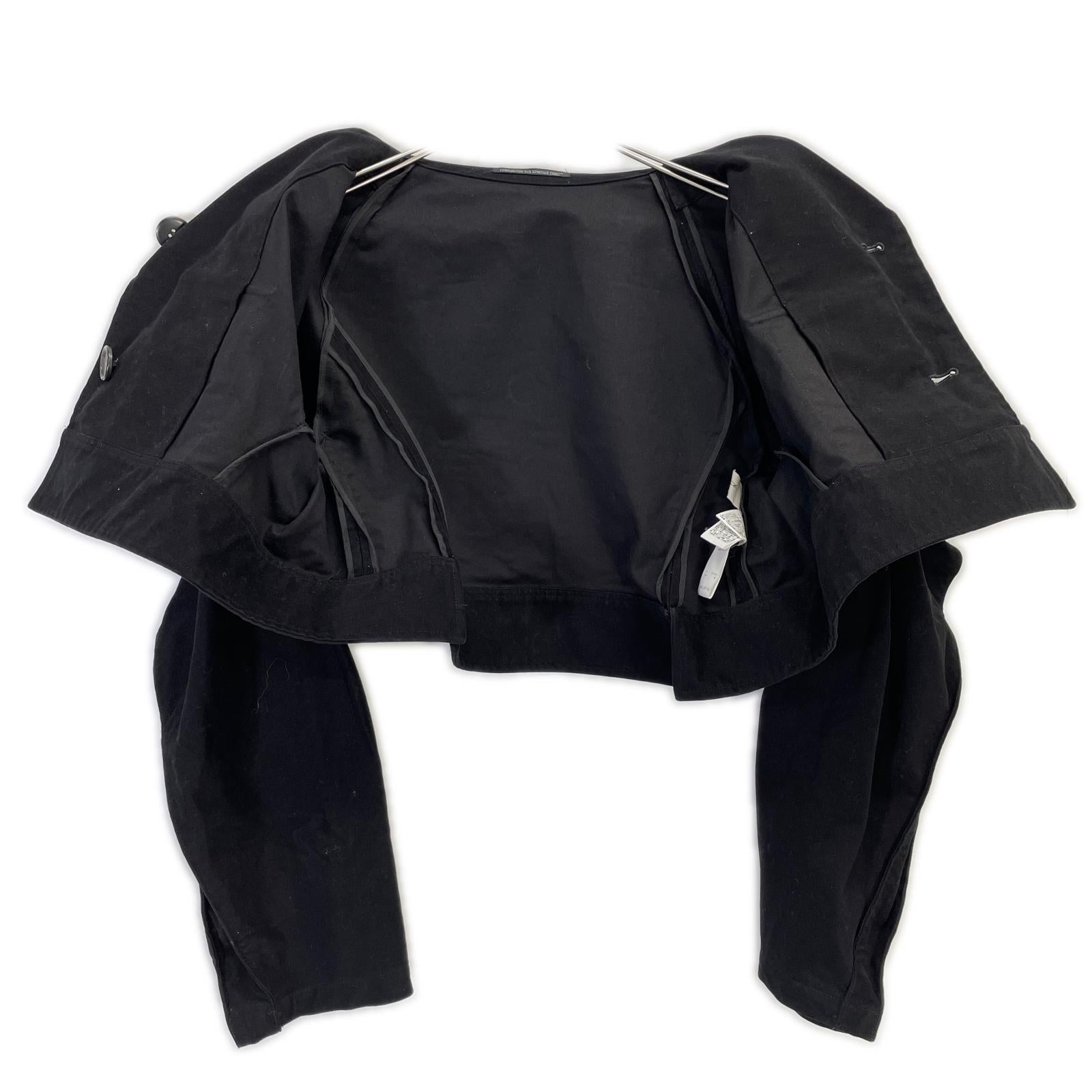 Yohji Yamamoto FEMME ヨウジヤマモトファム FV-J03-002 18AW コットン モールスキン ショートジャケット ジャケット