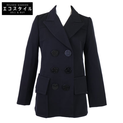 LOUIS VUITTON [Excellent condition/Domestic authentic] F0VE16URW Monogram-Lined Wool Double-Breasted Jacket Jacket