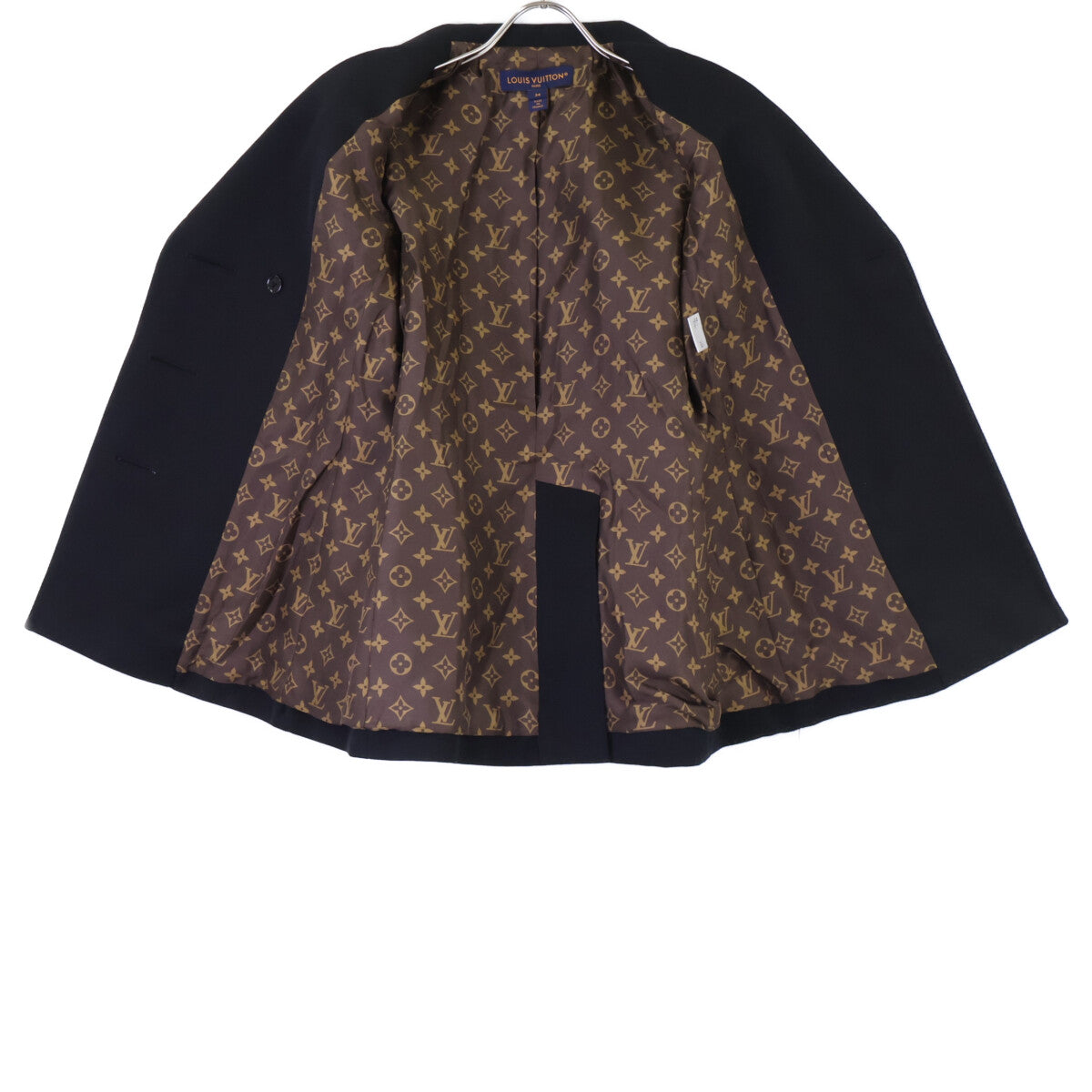 LOUIS VUITTON [Excellent condition/Domestic authentic] F0VE16URW Monogram-Lined Wool Double-Breasted Jacket Jacket