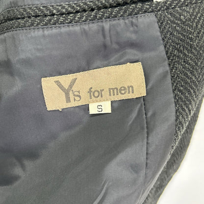 Y's for men ワイズフォーメン 80S グレー ウール ヘリンボーンセットアップ スーツ セットアップ