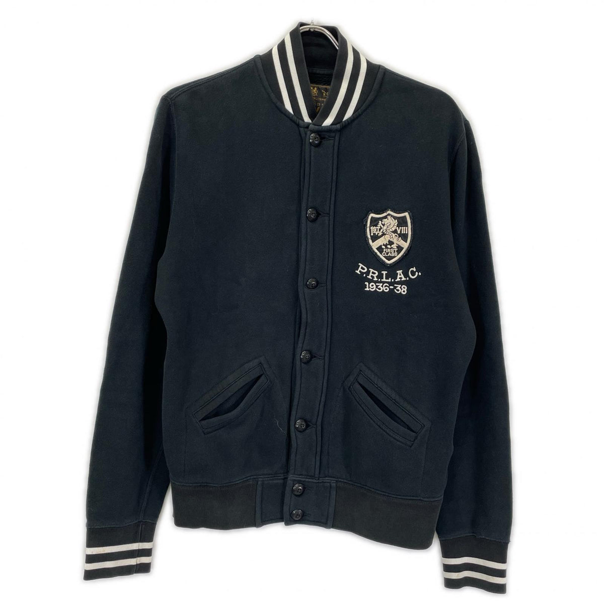 POLObyRalphLauren ポロラルフローレン P.R.L A.C. 1936-38 ブラック コットンスタジャン ジャケット