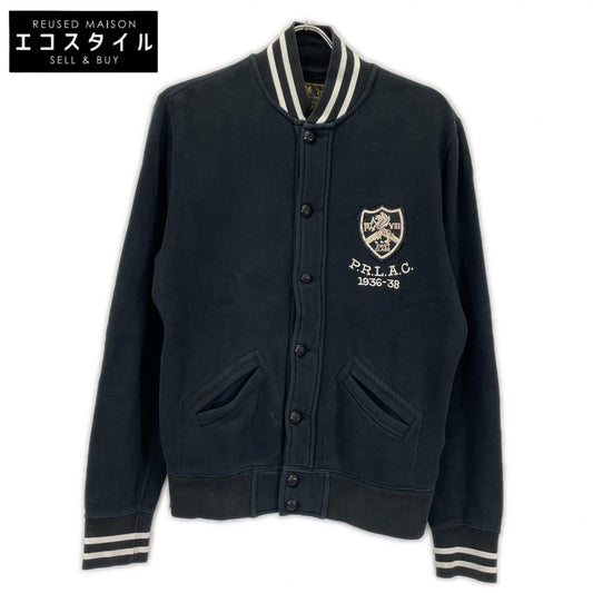 POLObyRalphLauren Polo Ralph Lauren P.R.L A.C. 1936-38 black cotton letterman jacket