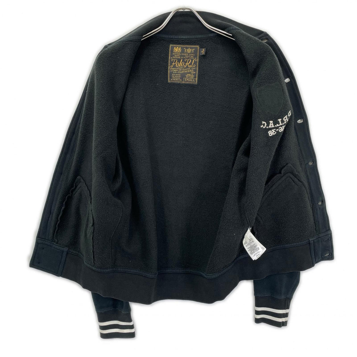 POLObyRalphLauren ポロラルフローレン P.R.L A.C. 1936-38 ブラック コットンスタジャン ジャケット
