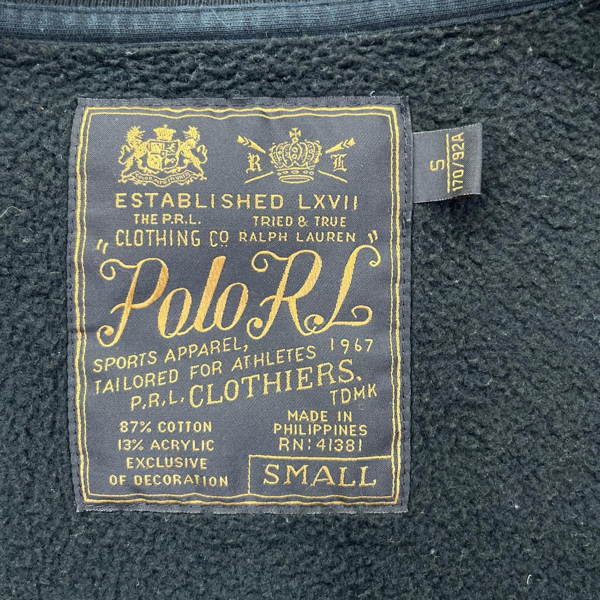POLObyRalphLauren ポロラルフローレン P.R.L A.C. 1936-38 ブラック コットンスタジャン ジャケット