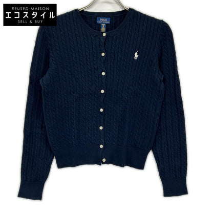 POLObyRalphLauren ポロラルフローレン ネイビー ミニケーブル コットン カーディガン ポニー刺繍 トップス