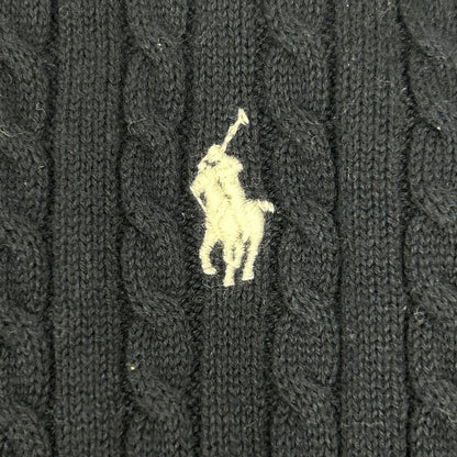 POLObyRalphLauren ポロラルフローレン ネイビー ミニケーブル コットン カーディガン ポニー刺繍 トップス