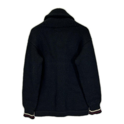POLObyRalphLauren ポロラルフローレン 90s オールブラック ショールカラー ニット トップス