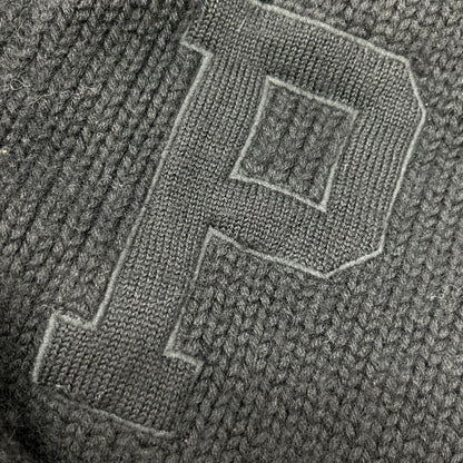 POLObyRalphLauren ポロラルフローレン 90s オールブラック ショールカラー ニット トップス