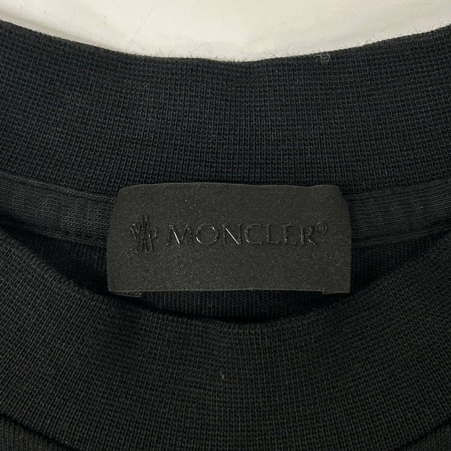 MONCLER モンクレール 22年 maglia girocollo マットブラックコレクション ロゴスウェット トップス