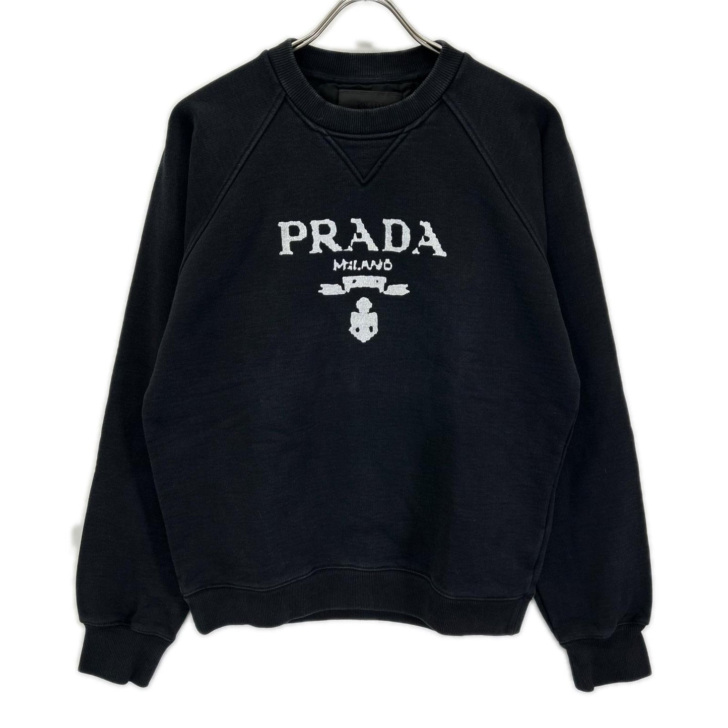 PRADA プラダ 21年 UJL190プリンテッドコットンフリースクルーネックスウェットシャツ トップス