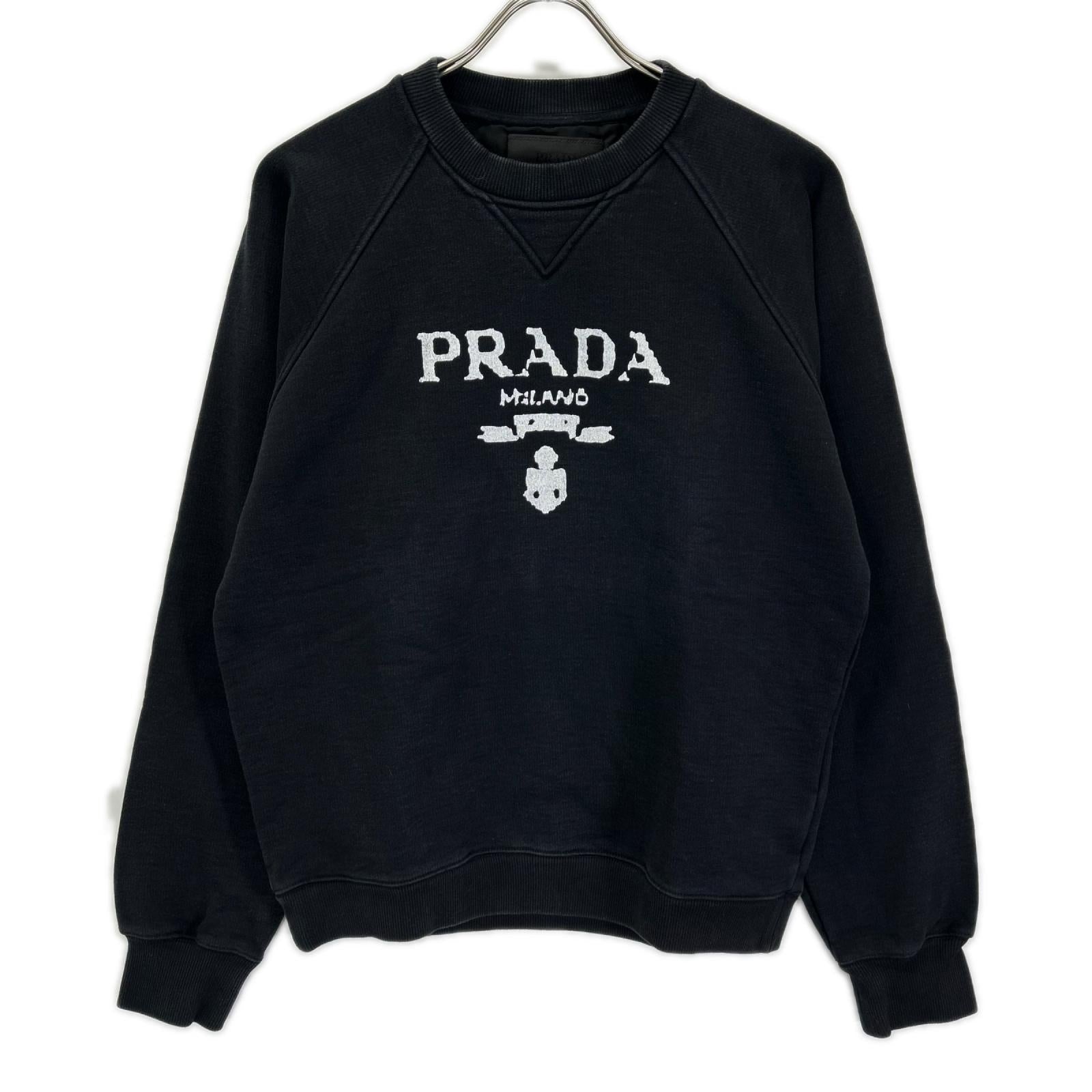 PRADA プラダ 21年 UJL190プリンテッドコットンフリースクルーネックスウェットシャツ トップス