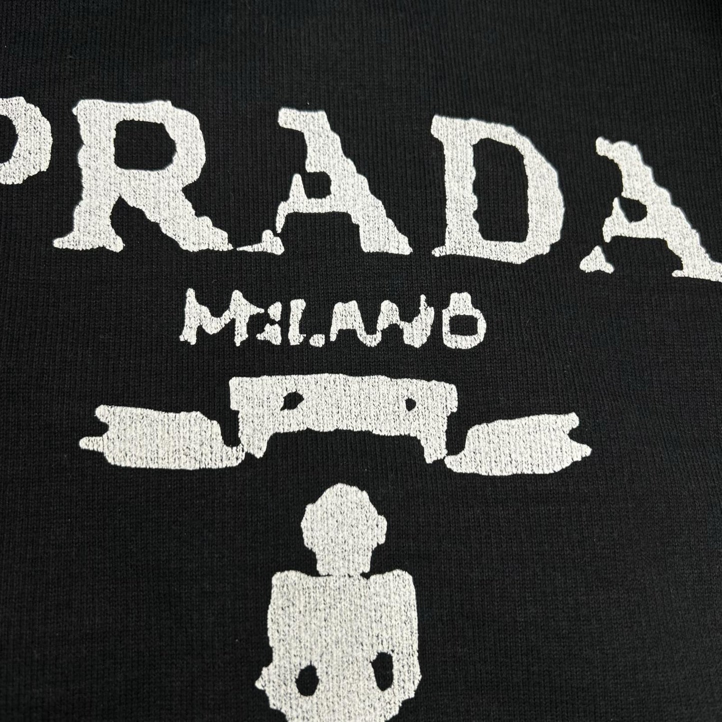 PRADA プラダ 21年 UJL190プリンテッドコットンフリースクルーネックスウェットシャツ トップス