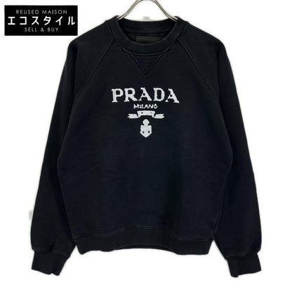 PRADA プラダ 21年 UJL190プリンテッドコットンフリースクルーネックスウェットシャツ トップス