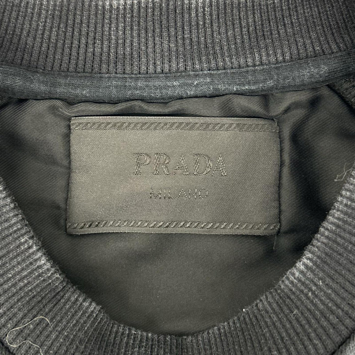 PRADA プラダ 21年 UJL190プリンテッドコットンフリースクルーネックスウェットシャツ トップス