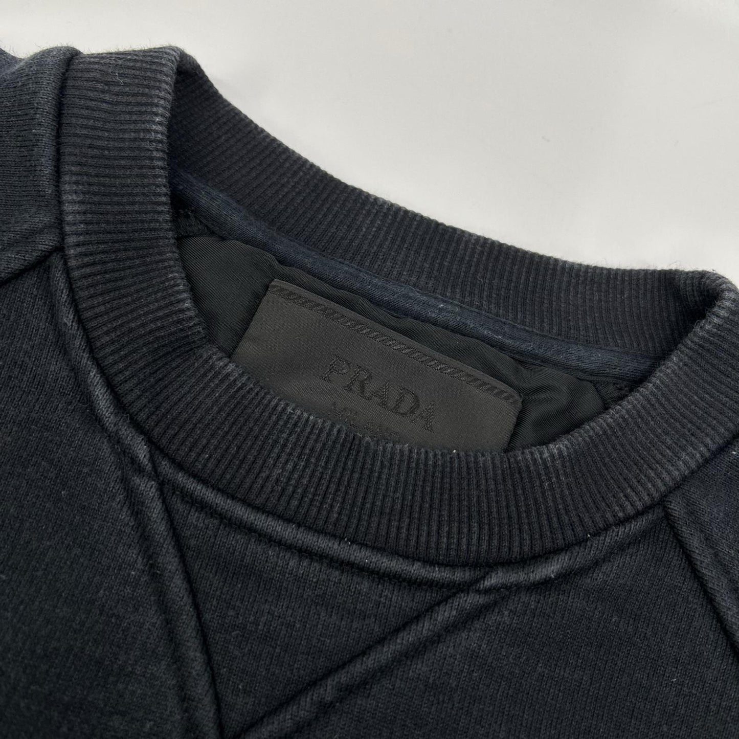 PRADA プラダ 21年 UJL190プリンテッドコットンフリースクルーネックスウェットシャツ トップス