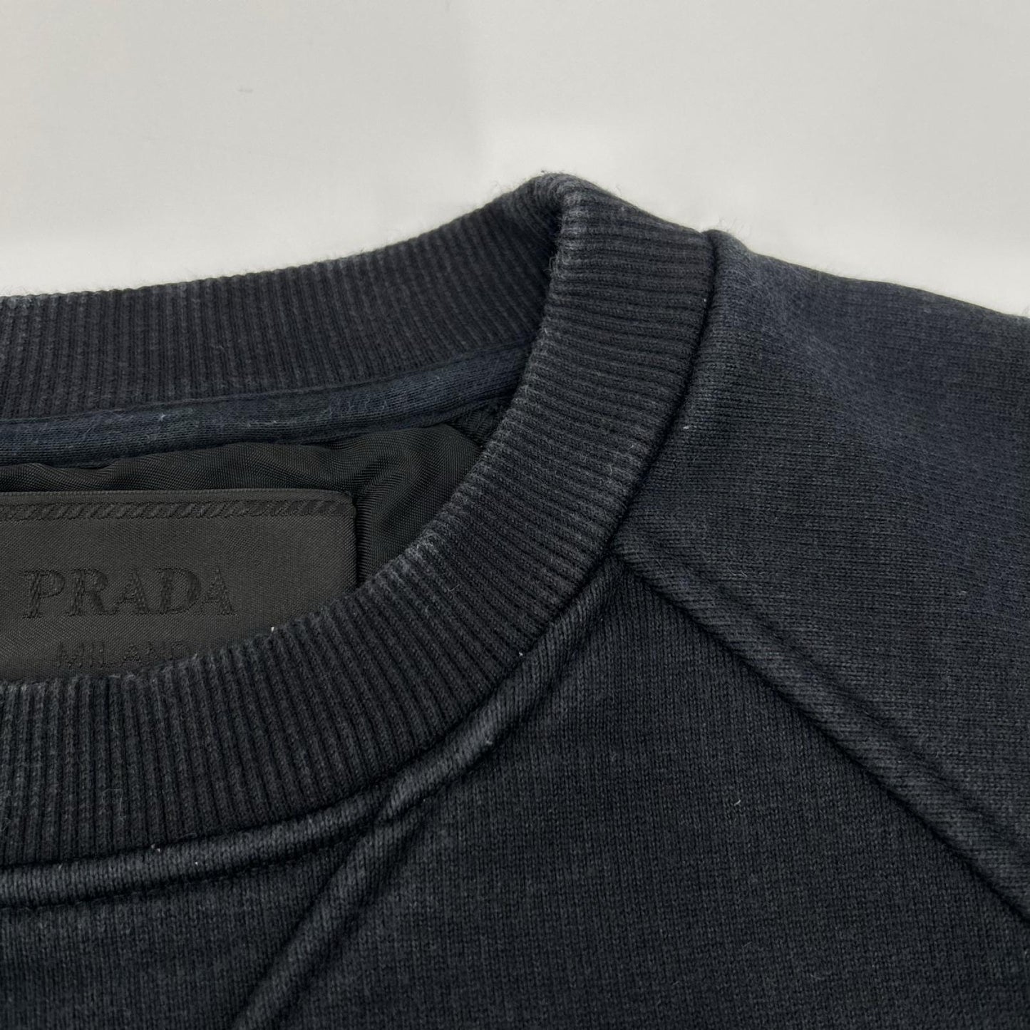 PRADA プラダ 21年 UJL190プリンテッドコットンフリースクルーネックスウェットシャツ トップス