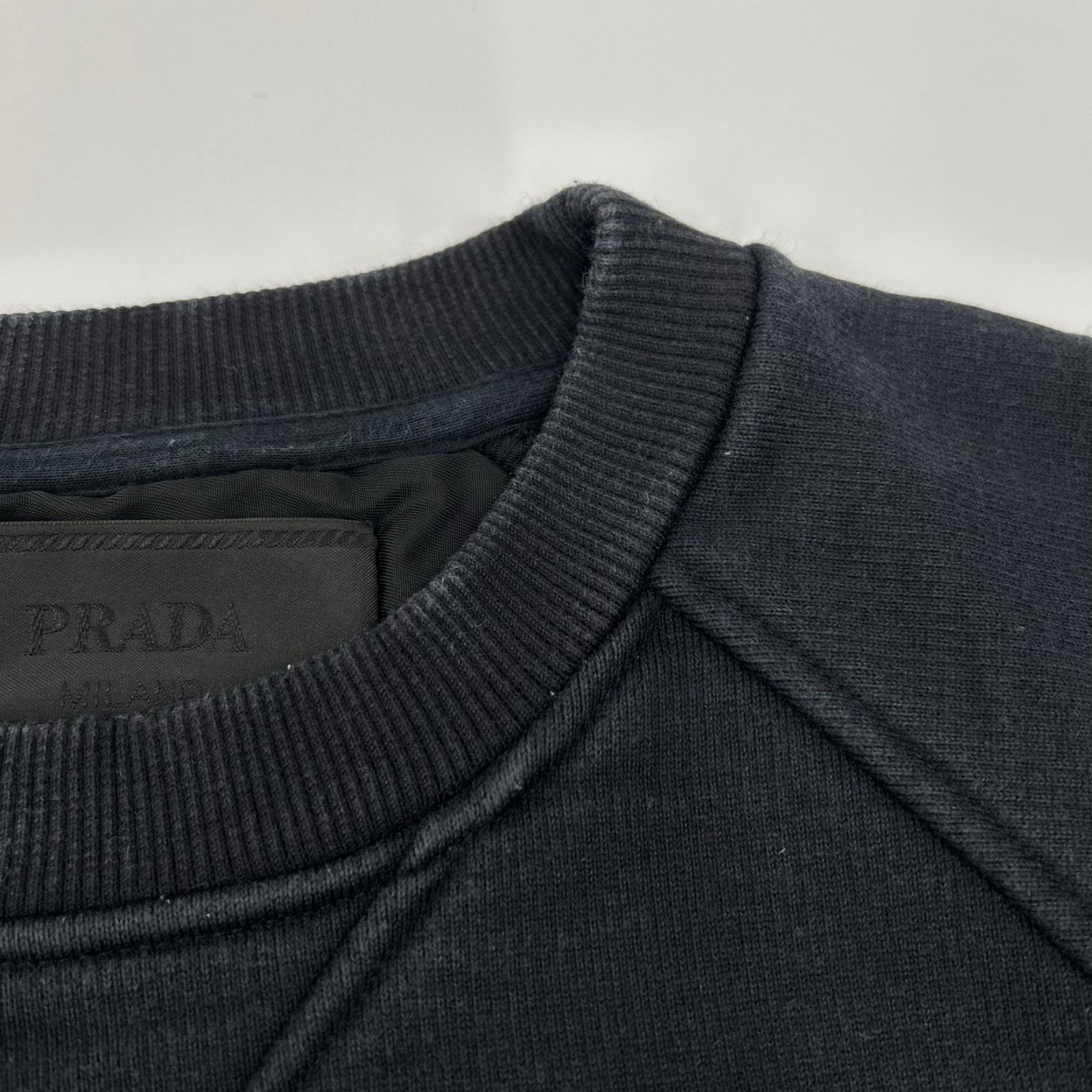 PRADA プラダ 21年 UJL190プリンテッドコットンフリースクルーネックスウェットシャツ トップス